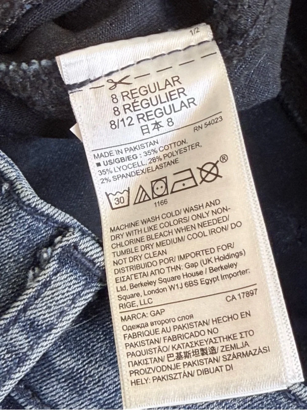 GAP | Indigo Easy Legging Mid-High Waisted Chic Denim True Skinny Jeans - Picture 8 of 9